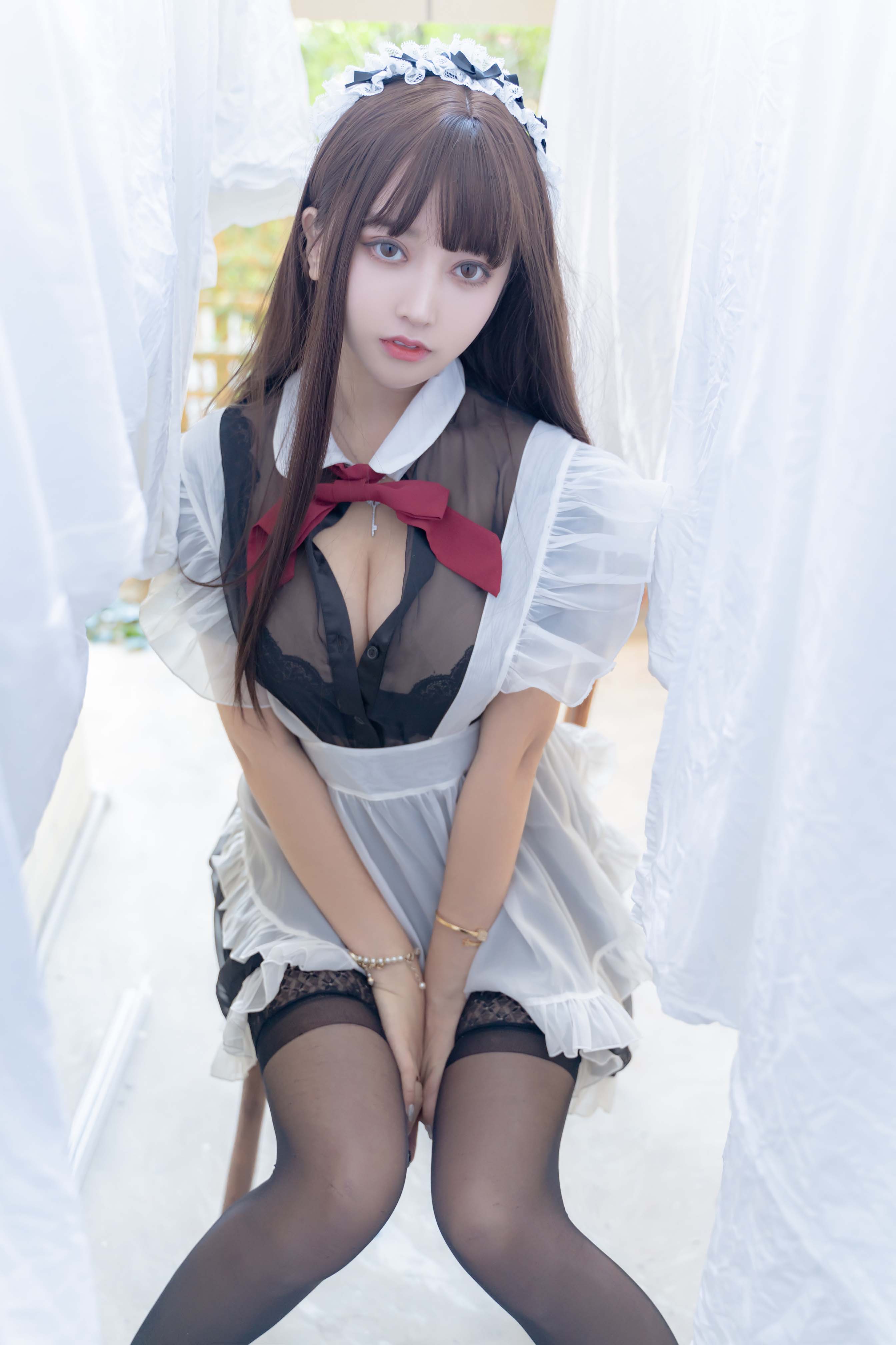 [过期米线线喵]NO.066女仆透插图4